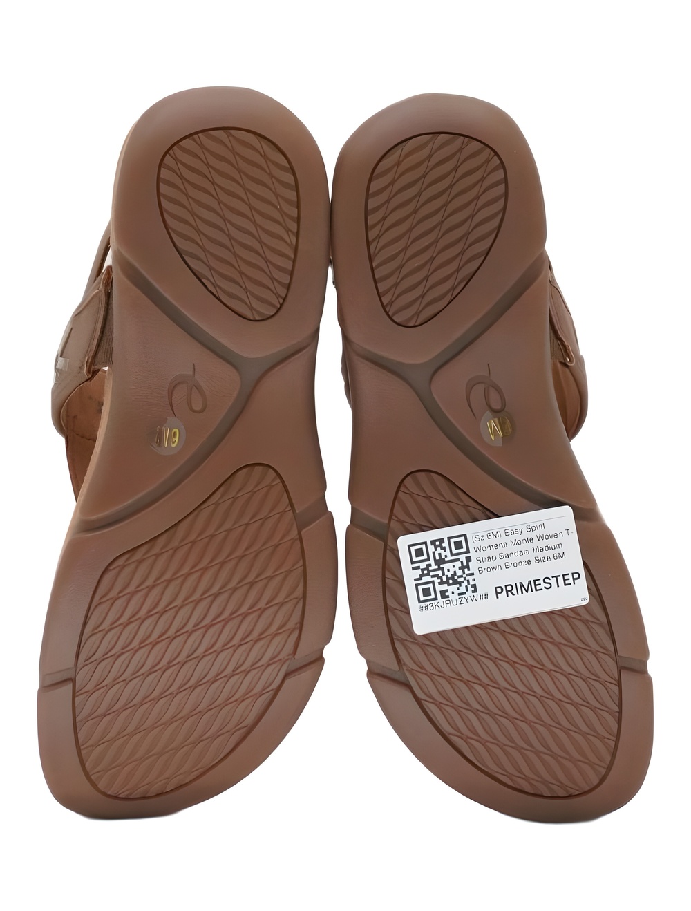 Easy Spirit Monte Woven T-Strap Sandals Medium Brown Bronze Size 6M - Picture 6 of 6
